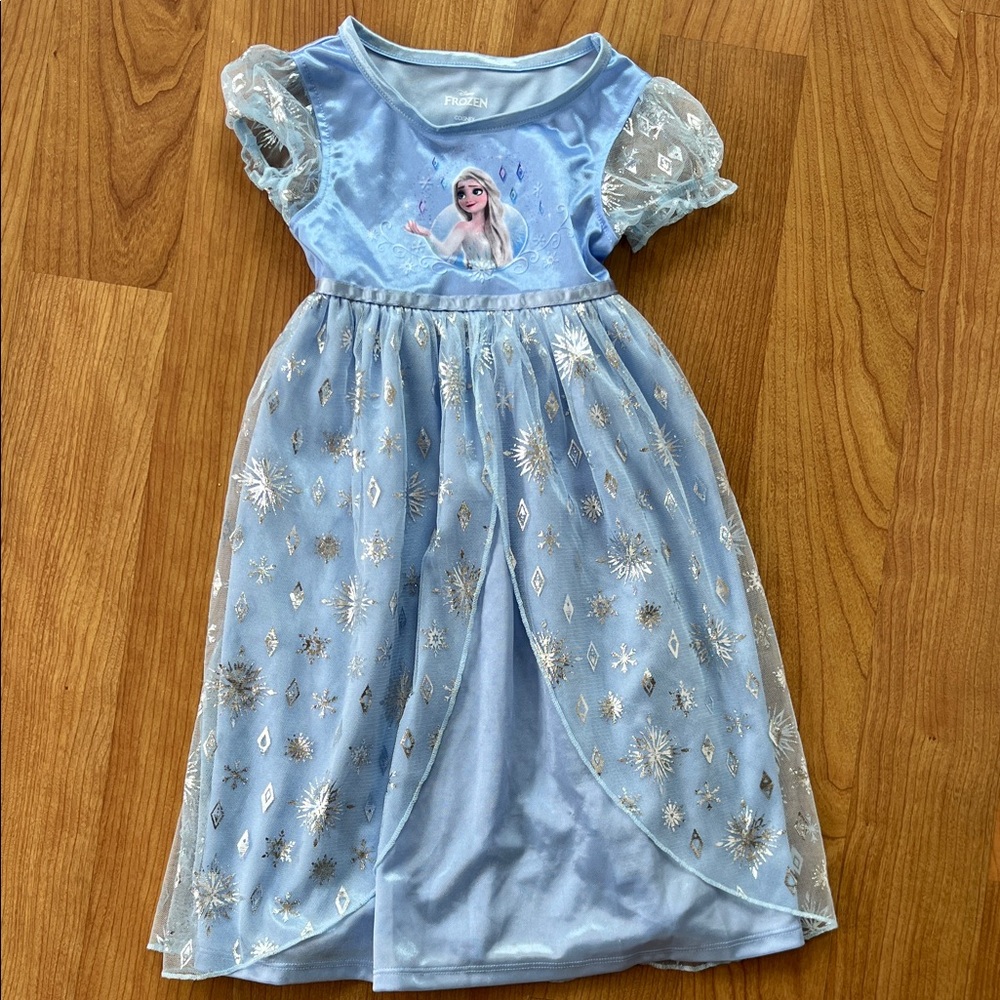 Disney Elsa Light Blue Sparkle Dress